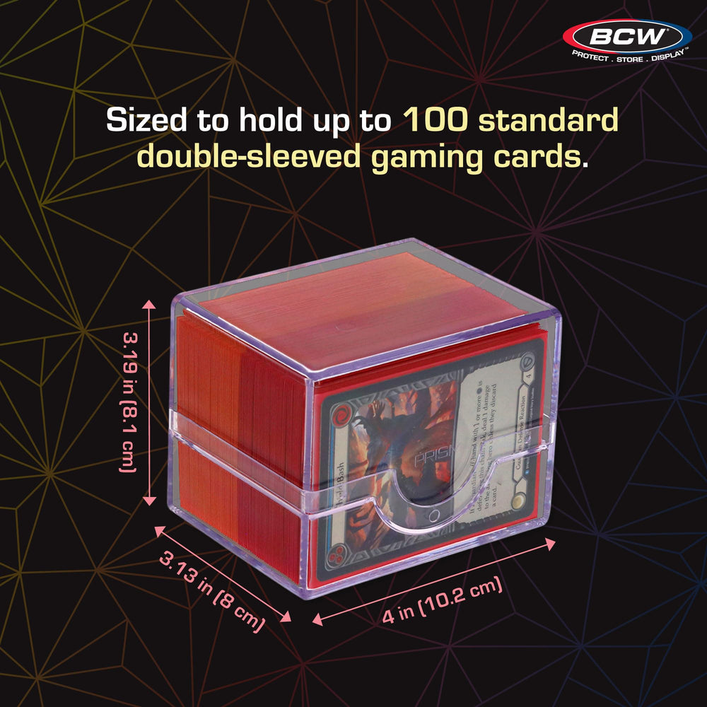 BCW Spectrum Prism Deck Case features horizontal access for easy card removal during games.