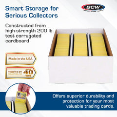 BCW Super Shoe Storage Box dimensions ensure snug card fit and tidy stacking.