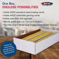 BCW Super Shoe Storage Box tall dividers enable easy sorting.