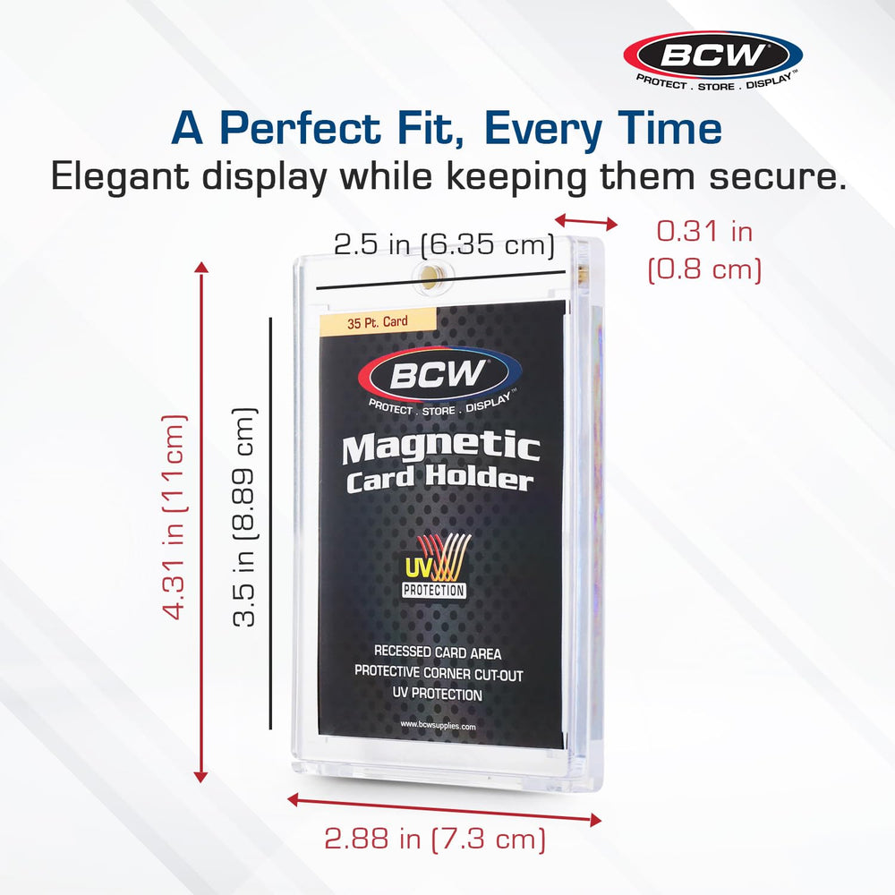 BCW tab access design enables quick card opening.