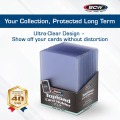 BCW Thick 79PT crystal-clear PVC for premium visibility of collectibles.