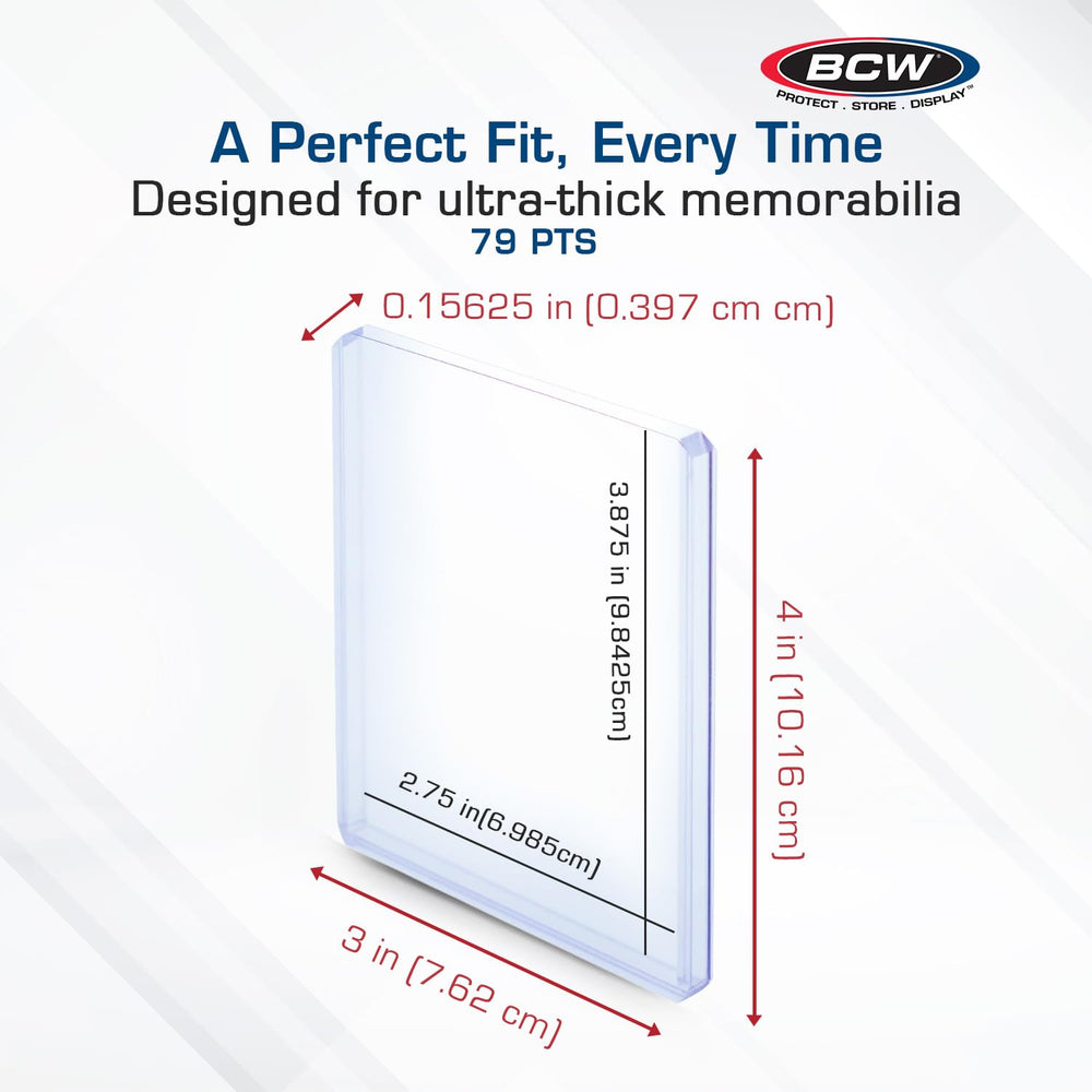 BCW Thick 79PT open on the short side for easy access.