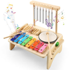 BCY Hohipi Kids Drum Set Xylophone—colorful early music play fosters rhythm and coordination.