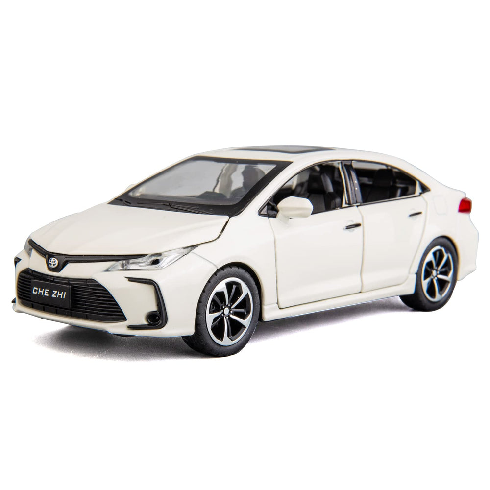 BDTCTK 1:32 Corolla front view shows durable zinc alloy body and precise detailing.