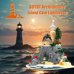 BDYDT lighthouse detail close-up, precise brickwork and miniature scale