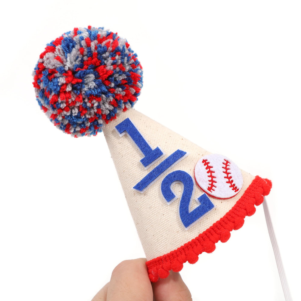 BEADED Baseball Half Birthday Hat packaging and setup