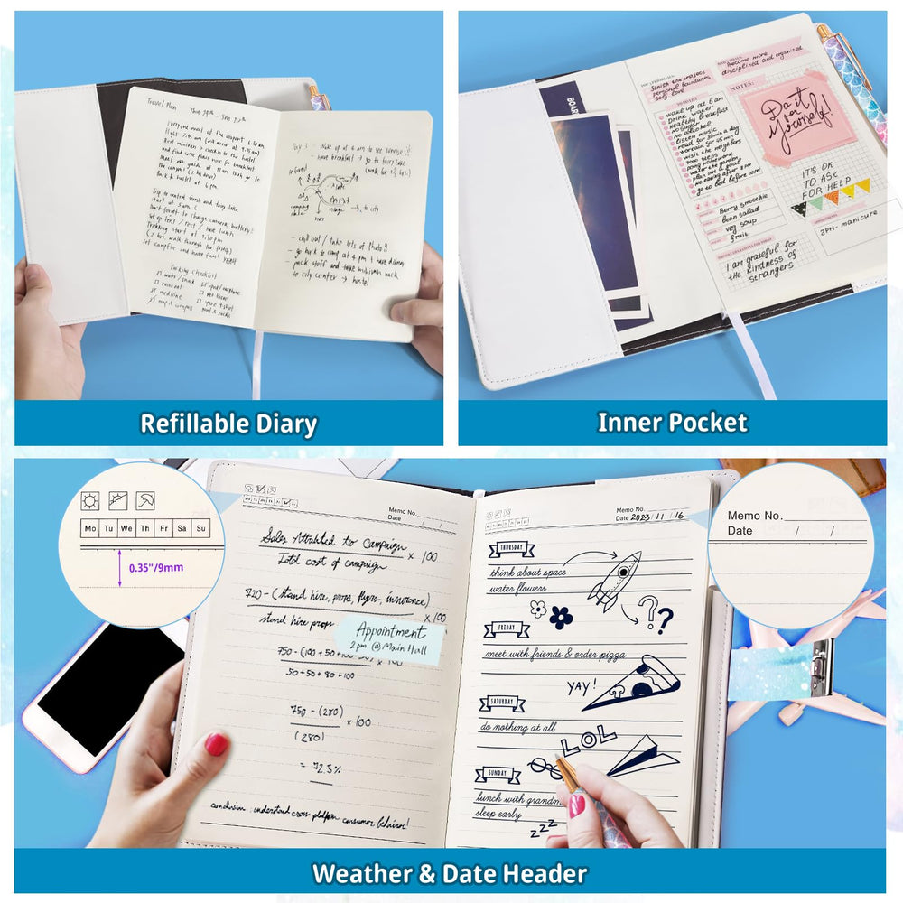 Beadsky Diary refillable inner pages support eco-friendly reuse