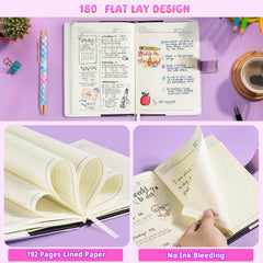 Beadsky Diary with Lock refillable inner core saves costs and waste
