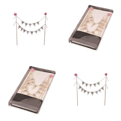 BEAIMUXI biodegradable wood poles support a sturdy eco friendly cake topper
