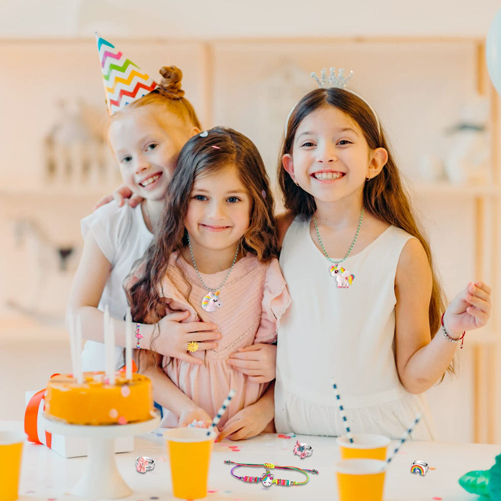 BeAndge glitter necklace; sparkly piece to elevate dress-up outfits.