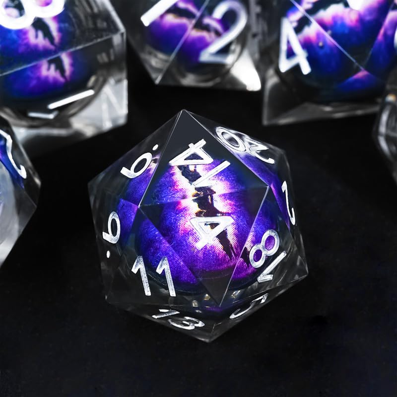 Bear Dice dragon eye resin dice with liquid core for dramatic combat visuals
