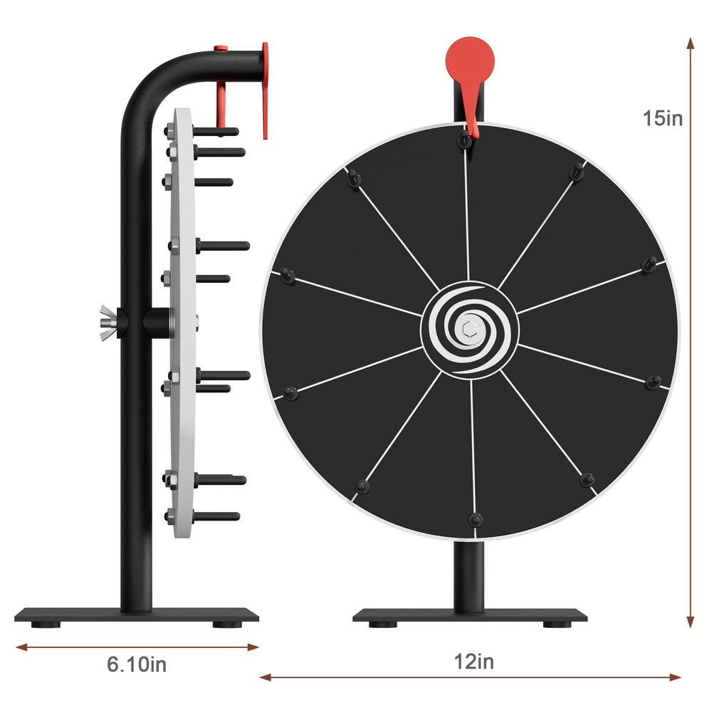 Bearfire wheel shows color-rich segments that draw booth attention.