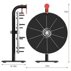 Bearfire wheel shows color-rich segments that draw booth attention.