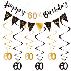 BRT Bearingshui happy 60th banner elevates milestone celebrations with elegant black and gold flair.