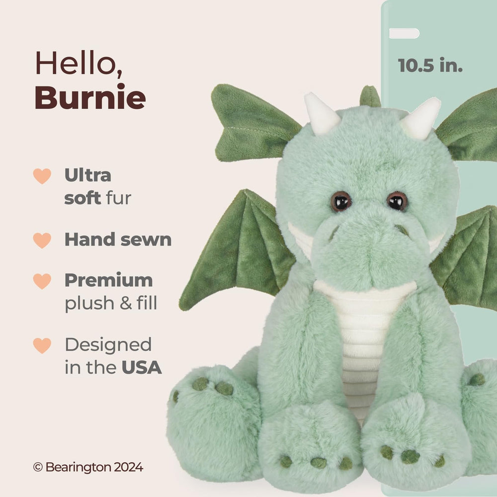 Bearington Burnie dragon with playful horns for imaginative fantasy play.