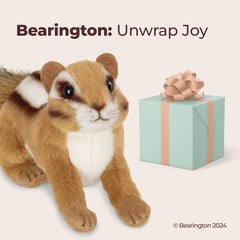 Bearington Chippie handcrafted plush showcasing luxurious fabrics and quality.