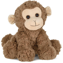Bearington Giggles Monkey plush fur close-up, soft texture for cozy cuddles