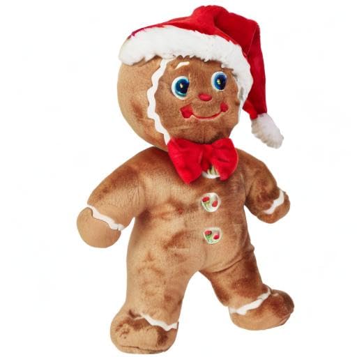 Bearington Jolly Gingerbread plush makes a kid-friendly Christmas gift