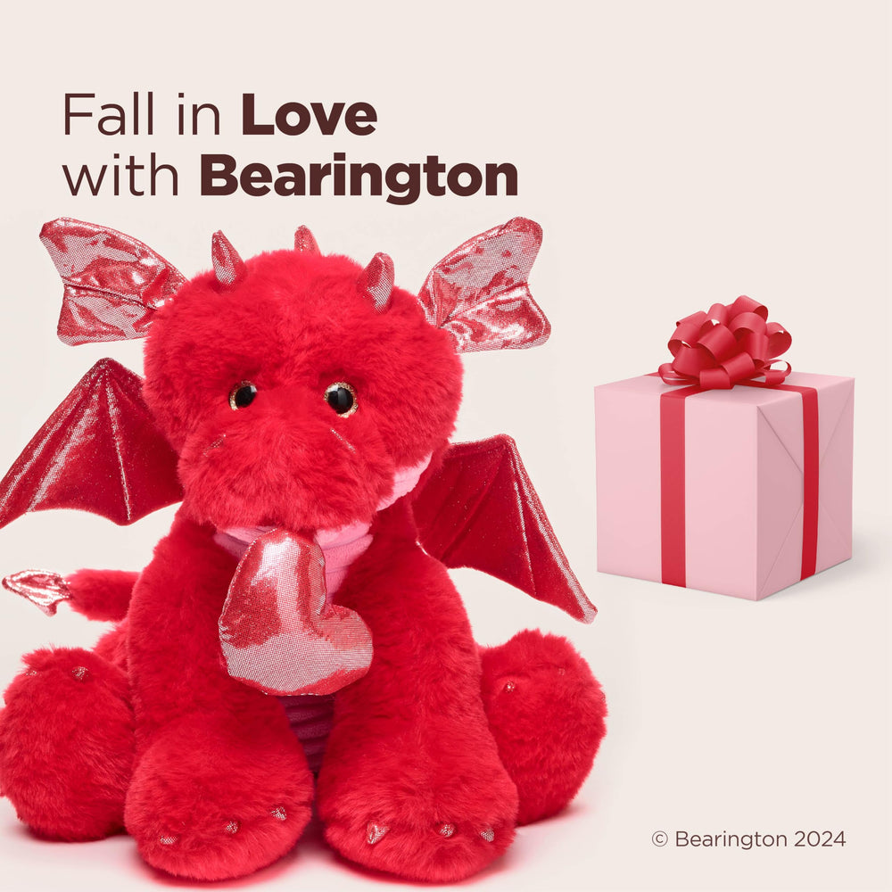 Bearington Lazarus Love Dragon bedtime companion for comforting routines