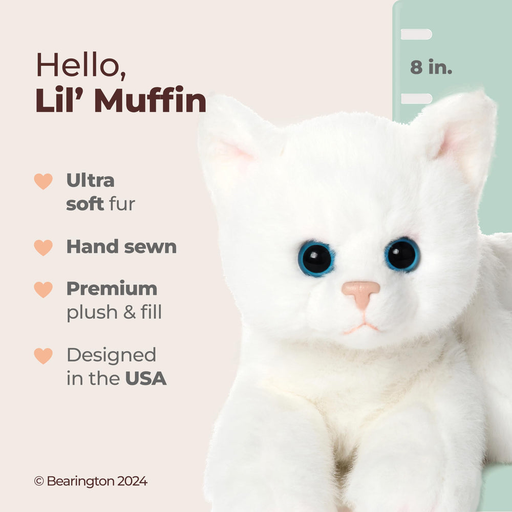 Bearington Lil' Muffin soft fur closeup highlights touch-friendly texture for kids