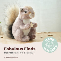 Bearington Lil' Peanut Squirrel snuggle-ready plush perfect for bedtime stories