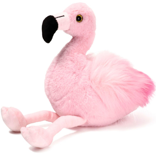 Bearington Lilβ Fifi pink flamingo plush with ultra-soft fur for gentle cuddles