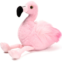 Bearington Lil’ Fifi pink flamingo plush with ultra-soft fur for gentle cuddles