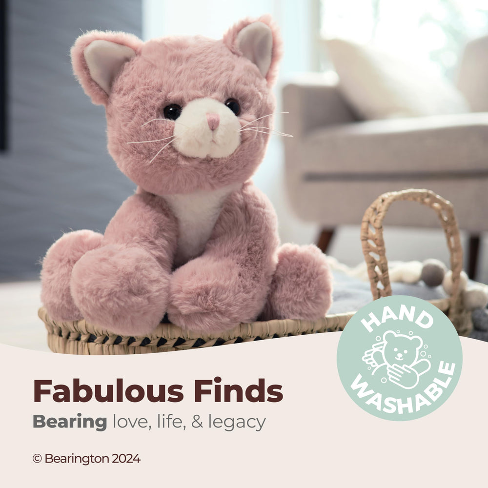 Bearington Mew Mew cuddle-face plush ideal for hugs and comfort