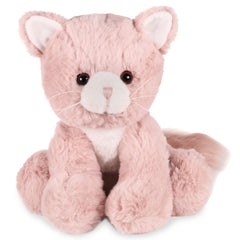 Bearington Mew Mew pink kitty plush with soft fur for cozy play