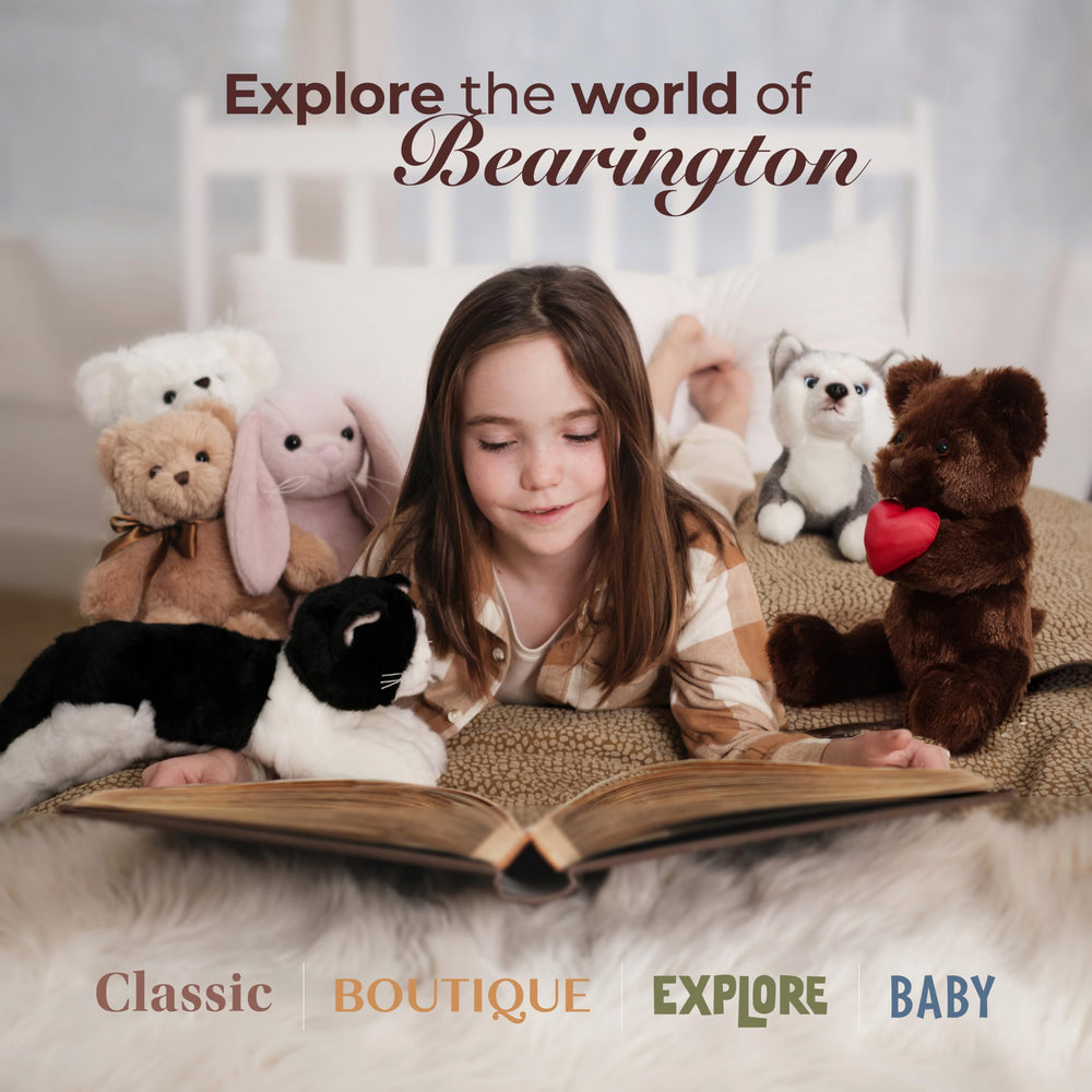 9.5-inch Remington size makes a versatile cuddle companion for memories.