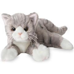 Bearington Socks the Cat plush face detail highlights lifelike features for comforting play.