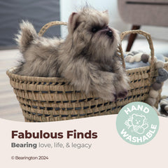 Bearington Terri Cairn Terrier lifelike eyes spark imagination and storytelling.