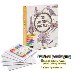 BEARUN 3D puzzle craft set is a STEM-friendly craft for birthdays and holidays.