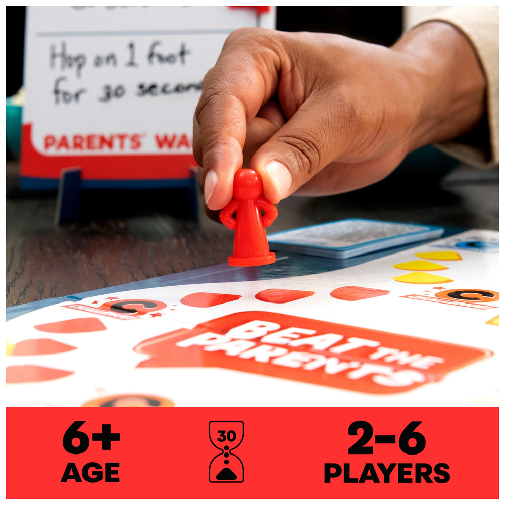 Beat the Parents question cards for kids and parents trivia challenges
