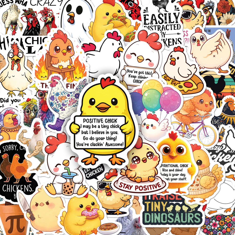 Beatri chicken sticker design 01 on laptop, durable and long-lasting