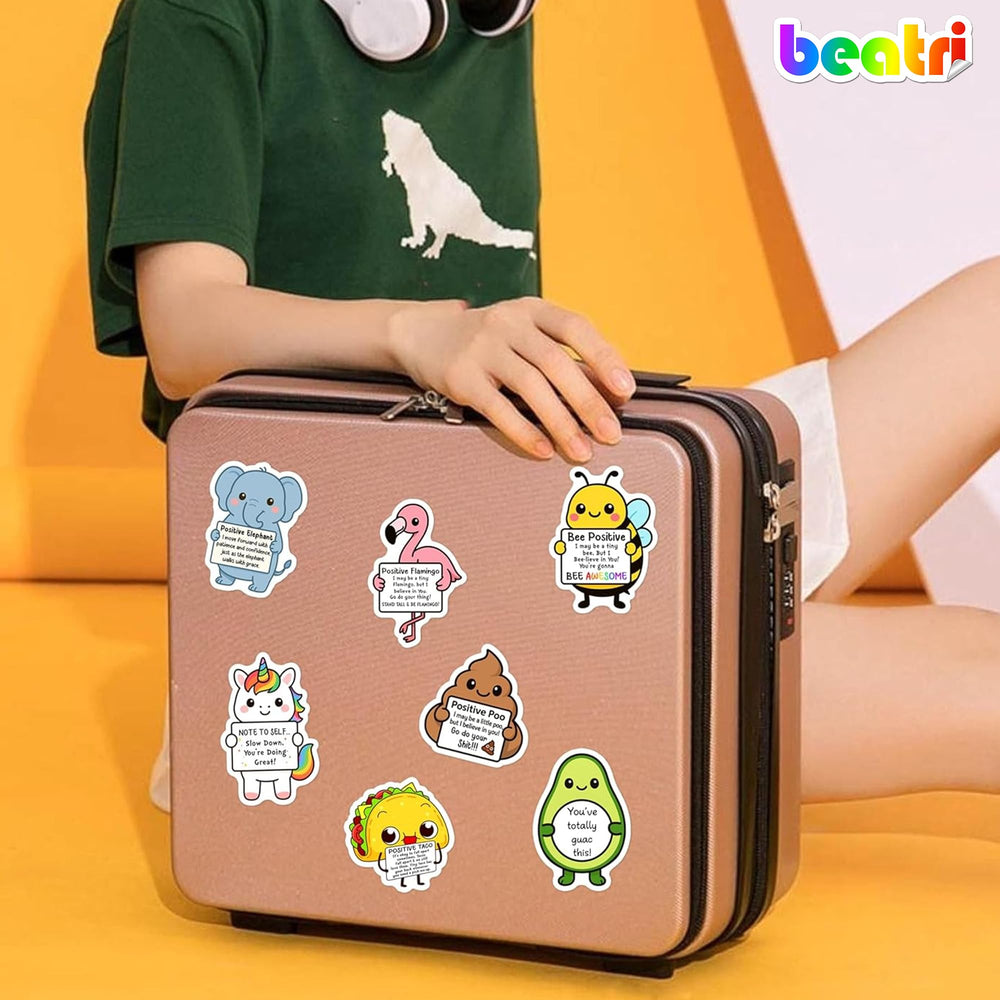 BEATRI durable vinyl stickers resist scratches and UV fading.