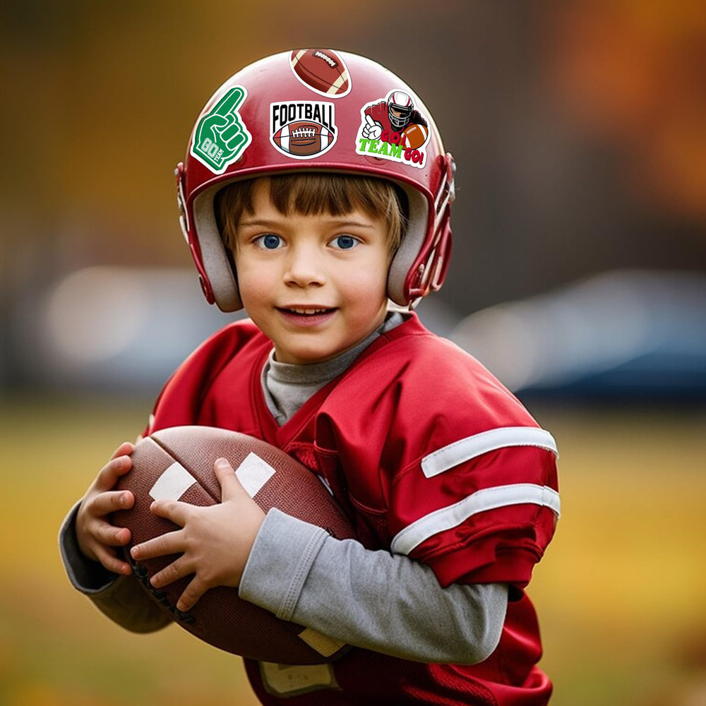 BEATRI football stickers field scene energizes sports gear and bags