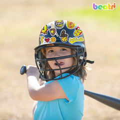 BEATRI Softball Stickers adhesive design allows clean removal without residue