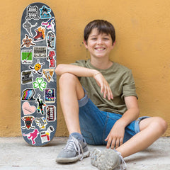 BEATRI stickers on water bottle show waterproof durability and color protection.