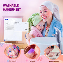 Beayuck portable storage helps kids carry the makeup kit anywhere.