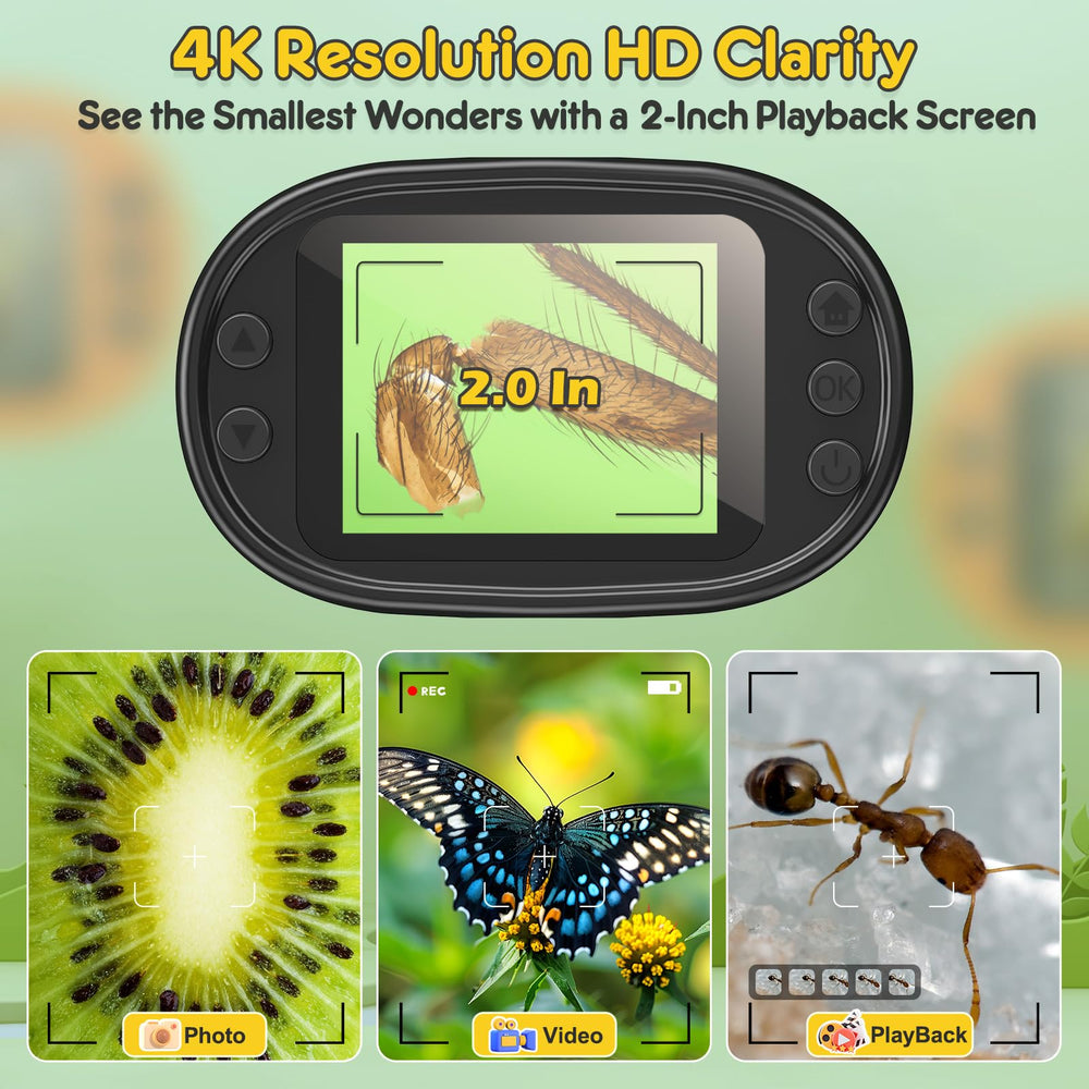 BEBANG 2-inch screen display delivering clear live viewing of specimens.
