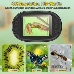 BEBANG 2-inch screen display delivering clear live viewing of specimens.