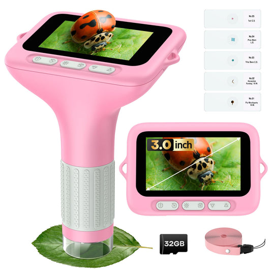 BEBANG 3in screen digital microscope front display for real-time exploration