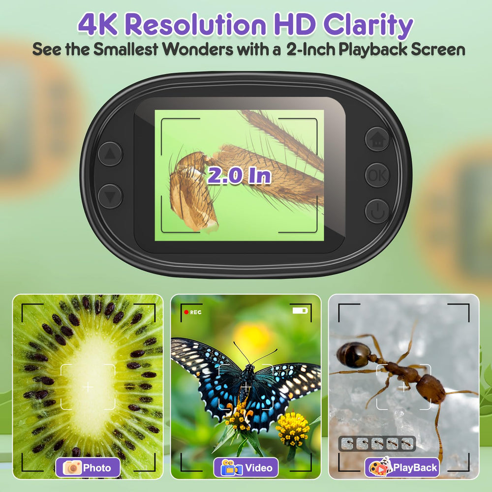 BEBANG 4K screen display provides crisp magnified views for kids