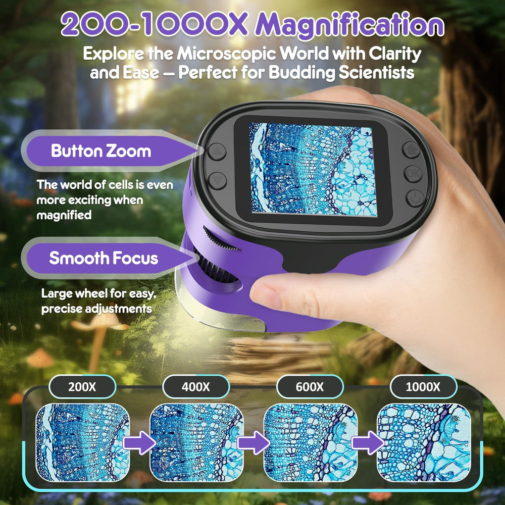 BEBANG pocket-size microscope side view for easy on-the-go use