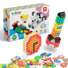 BEBLOX 250-piece blocks in action for creative, screen-free play.