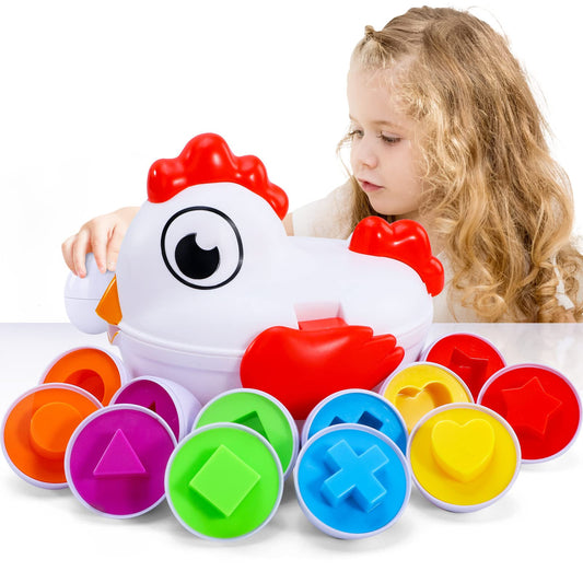 Beby Buty Easter eggs matching game with 6 colorful eggs for toddlers.