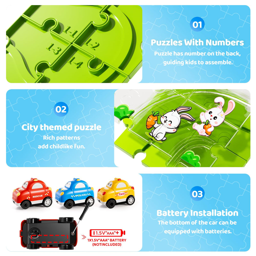 Beby Buty floor puzzle tracks foster planning and spatial awareness