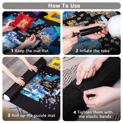 Becko US inflatable tube keeps unfinished puzzles secure