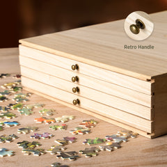 Becko US portable puzzle sorting set for home or travel